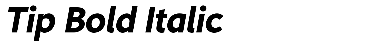 Tip Bold Italic